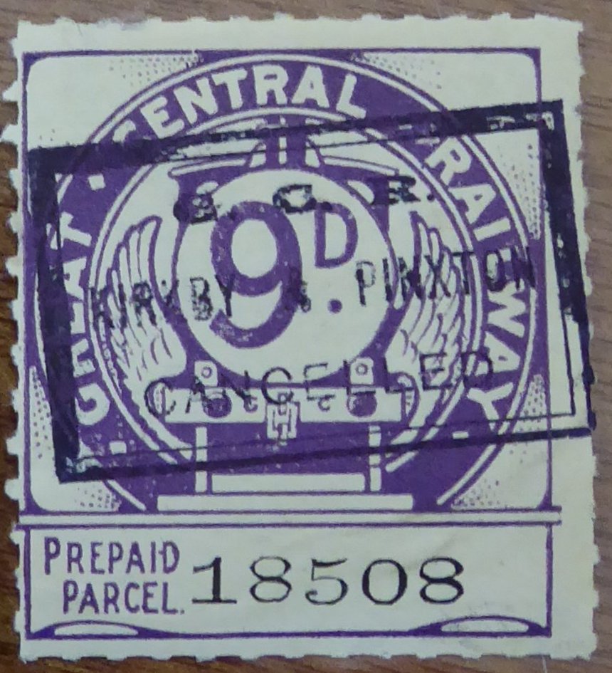 Great Central Railway Parcel Post Locomotive 1st Issue 9d